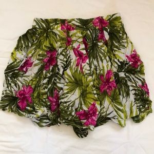 Brandy Melville Floral Skirt